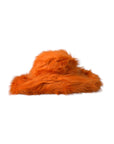 Dolce & Gabbana Orange Faux Fur Polyester Fedora Hat