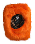 Dolce & Gabbana Orange Faux Fur Polyester Fedora Hat