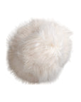 Dolce & Gabbana White Acrylic Fur Womens Bucket Hat