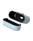 Dolce & Gabbana Light Blue Leather Metal Logo Plaque Airpods Case