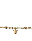 Dolce & Gabbana Gold Tone Brass Chain MY DOG Heart Bracelet
