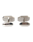 Dolce & Gabbana Silver Plated Brass Pin Crystal Cufflinks
