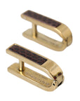 Dolce & Gabbana Gold Plated Metal Brass Pin Men Cufflinks