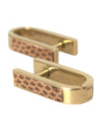 Dolce & Gabbana Gold Plated Metal Brass Pin Men Cufflinks