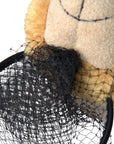 Dolce & Gabbana Brown Teddy Bear Gold Crystal Crown Hair Band Diadem