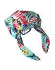 Dolce & Gabbana Turquoise Floral Applique Silk Women Headband Diadem