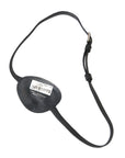 Dolce & Gabbana Black Calfskin Leather Metal DG Logo Eye Patch