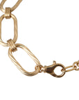 Dolce & Gabbana Gold Tone Brass Large Link Chain Jewelry Necklace