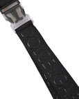 Dolce & Gabbana Black Polyester Stretch Logo Print Bag Shoulder Strap