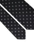 Dolce & Gabbana Black Logo Cotton Blend Adjustable Tie