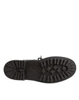 Dolce & Gabbana Black Leather Bernini Shearling Boots Shoes