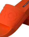Dolce & Gabbana Orange Rubber Slides Sandals Beachwear Shoes