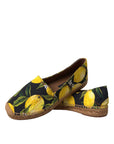 Dolce & Gabbana Multicolor Lemon Slip On Espadrilles Shoes