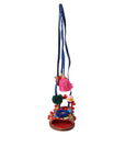 Dolce & Gabbana Multicolor Pom Pom Fur Wrap Sandals Shoes