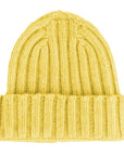 Made in Italy Yellow Cashmere Hats & Cap