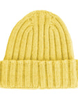 Made in Italy Yellow Cashmere Hats & Cap