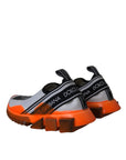 Dolce & Gabbana Black White Orange Slip On Sorrento Sneakers Shoes
