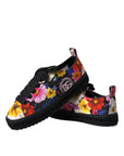 Dolce & Gabbana Multicolor Canvas Floral Espadrilles Sneakers Shoes