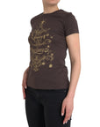Dolce & Gabbana Brown Crewneck 2017 Motive Print T-shirt