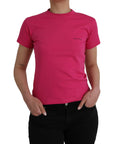 Balenciaga Pink Cotton Crew Neck Short Sleeves Tee T-shirt