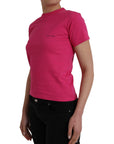 Balenciaga Pink Cotton Crew Neck Short Sleeves Tee T-shirt