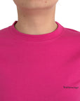 Balenciaga Pink Cotton Crew Neck Short Sleeves Tee T-shirt