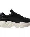 Dolce & Gabbana Black Leather DAYMASTER Mens Sneakers Shoes