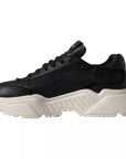 Dolce & Gabbana Black Leather DAYMASTER Mens Sneakers Shoes