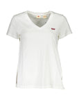 Levi's White Cotton Women T-Shirt