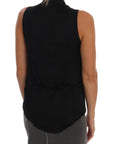 Versace Jeans Chic Sleeveless Black Shirt Blouse