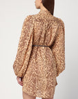 Zimmermann ZIMMERMANN Leopard print short dress in linen