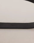 Dolce & Gabbana Black Velvet Leather Logo Waist Buckle Belt