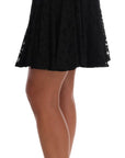 Dolce & Gabbana Elegant Floral Lace A-Line Mini Skirt