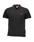Levi's Black Cotton Men Polo Shirt