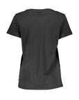 Levi's Black Cotton Tops & T-Shirt