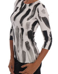 Dolce & Gabbana Elegant Striped Stretch Blouse