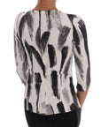 Dolce & Gabbana Elegant Striped Stretch Blouse