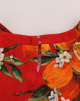 Dolce & Gabbana Embellished Crepe Blouse with Blossom Print