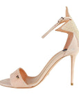 Elisabetta Franchi Studded Star Suede Heeled Sandals