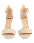 Elisabetta Franchi Studded Star Suede Heeled Sandals