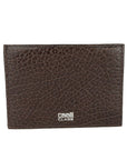 Cavalli Class Brown Calfskin Men Card Holder