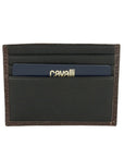 Cavalli Class Brown Calfskin Men Card Holder