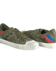 Philippe Model Green Leather Men Sneaker