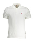 Levi's White Cotton Men Polo