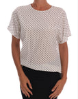 Dolce & Gabbana Chic Polka Dot Silk Blouse