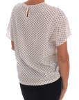 Dolce & Gabbana Chic Polka Dot Silk Blouse