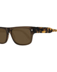 Ermenegildo Zegna Brown Men Sunglasses