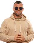 Zegna Couture Silver Men Sunglasses