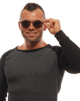 Ermenegildo Zegna Bronze Men Sunglasses