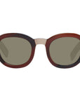 Ermenegildo Zegna Brown Men Sunglasses